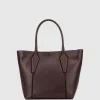Handbags-Aquatalia Alessandria Tote Wine