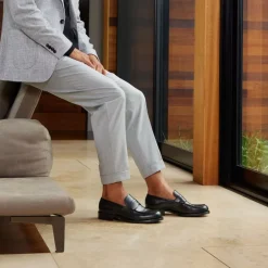 Oxfords & Loafers-Aquatalia Andreo Black