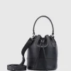 Handbags-Aquatalia Bari Bucket Black