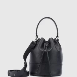 Handbags-Aquatalia Bari Bucket Black