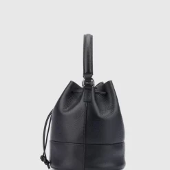 Handbags-Aquatalia Bari Bucket Black