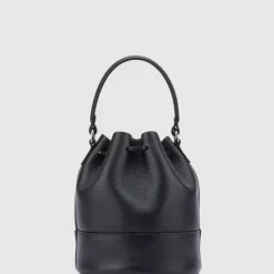 Handbags-Aquatalia Bari Bucket Black
