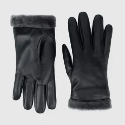 Gloves-Aquatalia Classic Cuff Glove Black