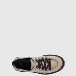 Oxfords & Loafers-Aquatalia Claudina Ecru/Black