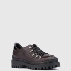 Oxfords & Loafers-Aquatalia Claudina Espresso/Black