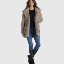 Outerwear-Aquatalia Gianna Taupe