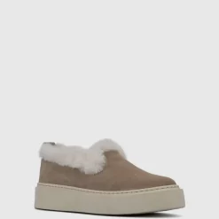 Sneakers-Aquatalia Letty Dark Taupe/White