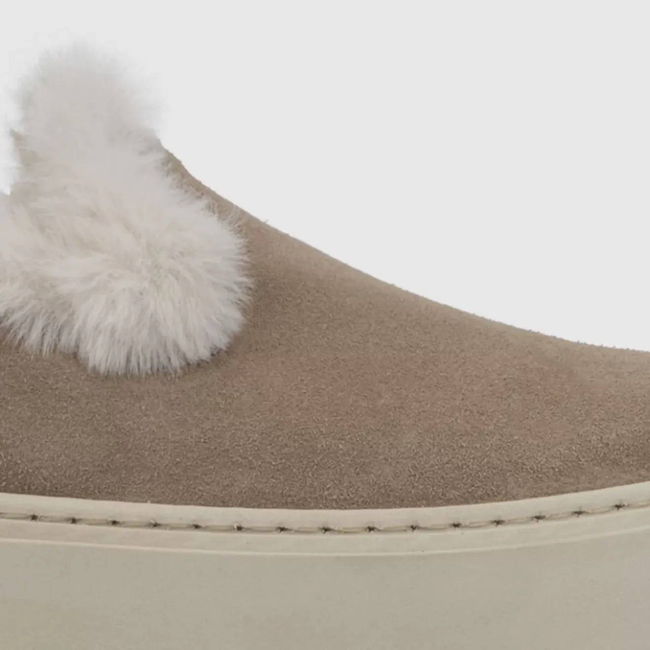 Sneakers-Aquatalia Letty Dark Taupe/White