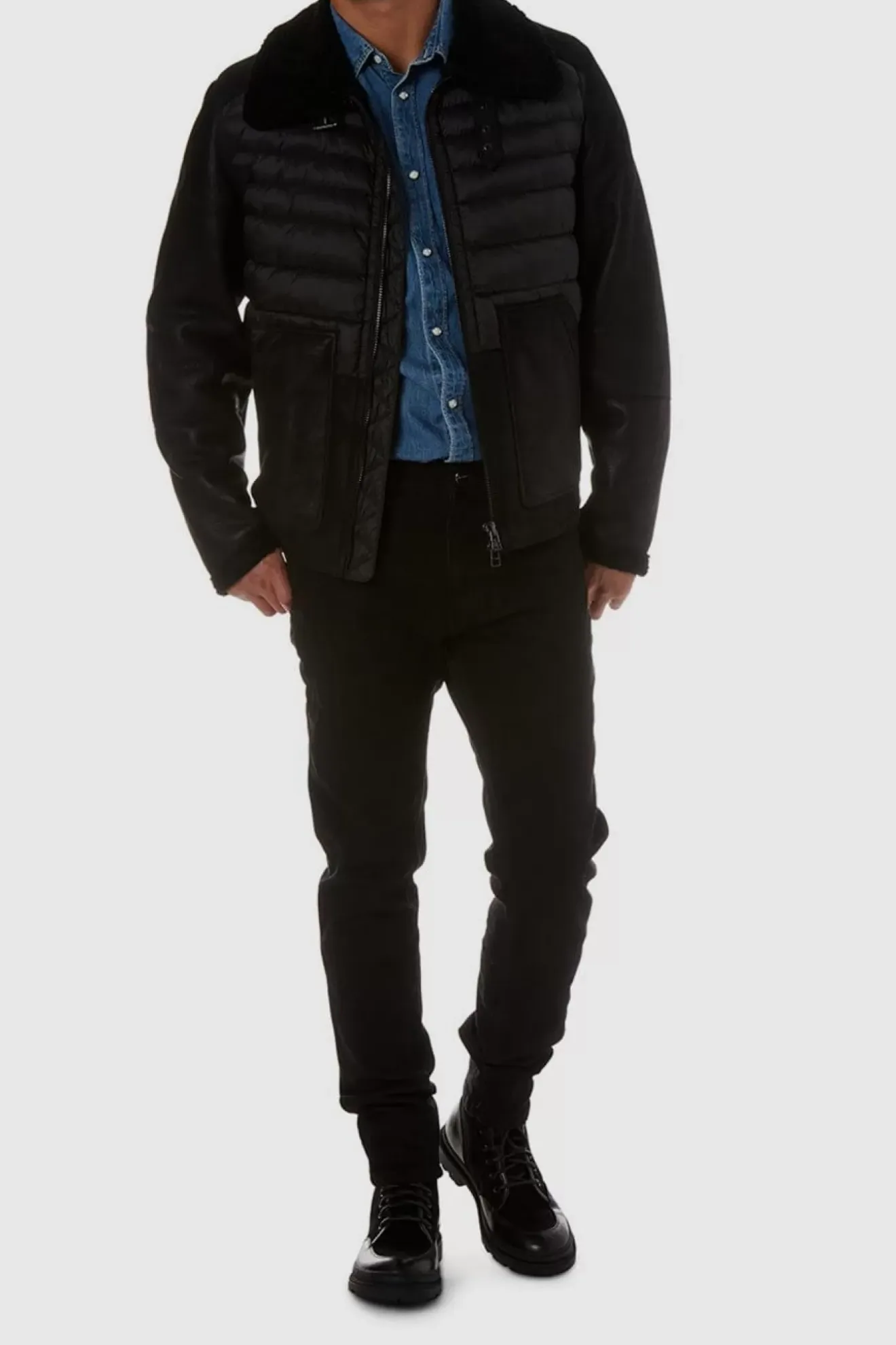 Outerwear-Aquatalia Lombardy Black