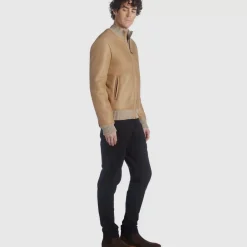 Outerwear-Aquatalia Lucca Tan