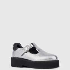 Flats-Aquatalia Malvina Silver/Black