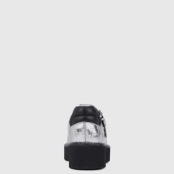 Flats-Aquatalia Malvina Silver/Black