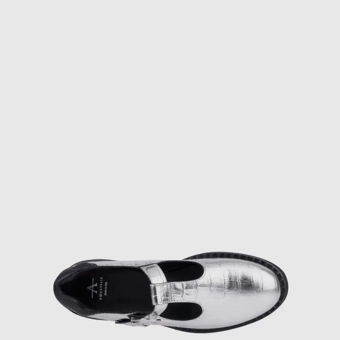 Flats-Aquatalia Malvina Silver/Black