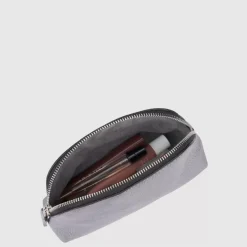 Handbags-Aquatalia Medium Zip Wristlet Silver