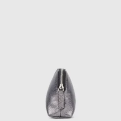 Handbags-Aquatalia Medium Zip Wristlet Silver