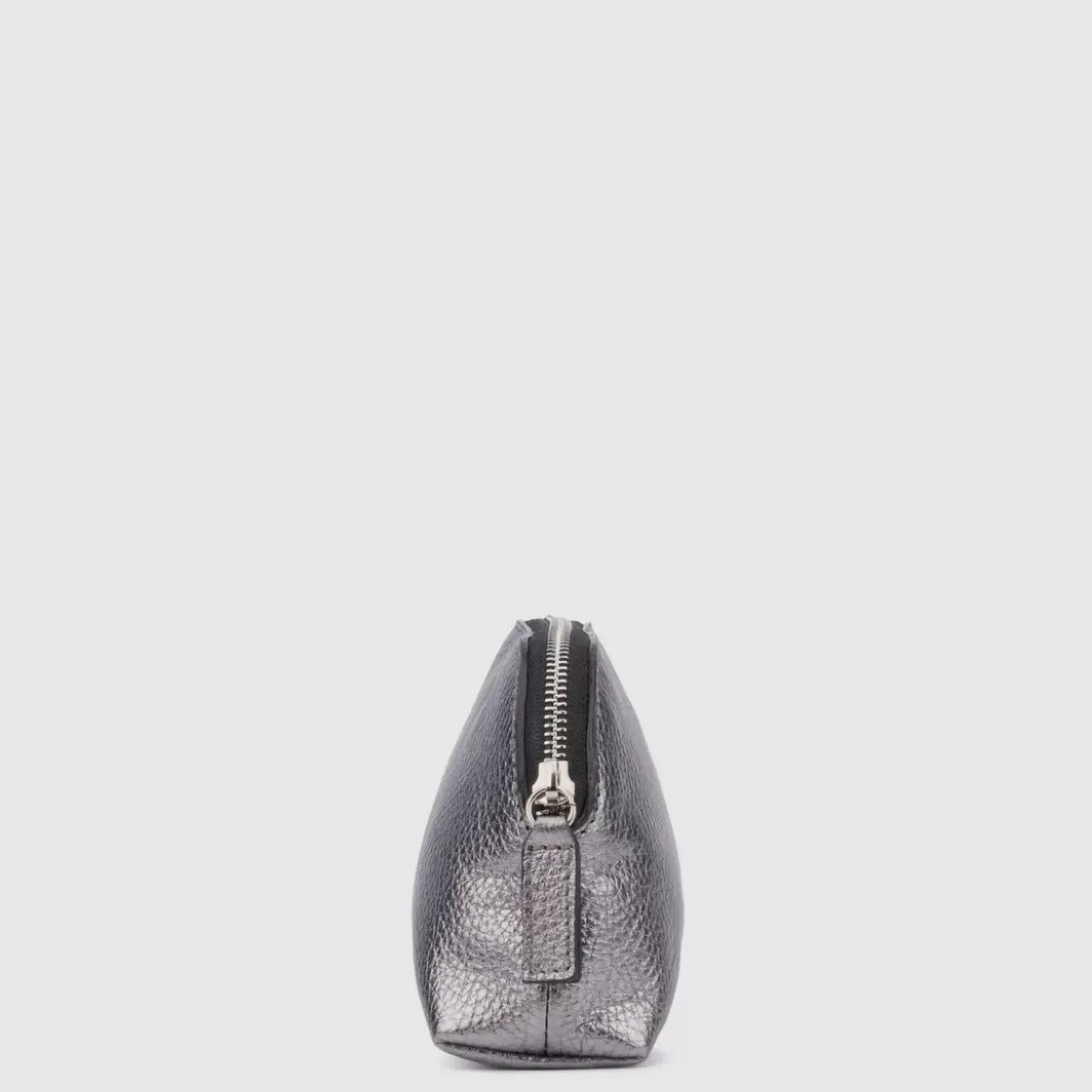 Handbags-Aquatalia Medium Zip Wristlet Silver