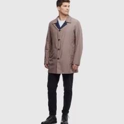 Outerwear-Aquatalia Merano Dark Navy/Tan