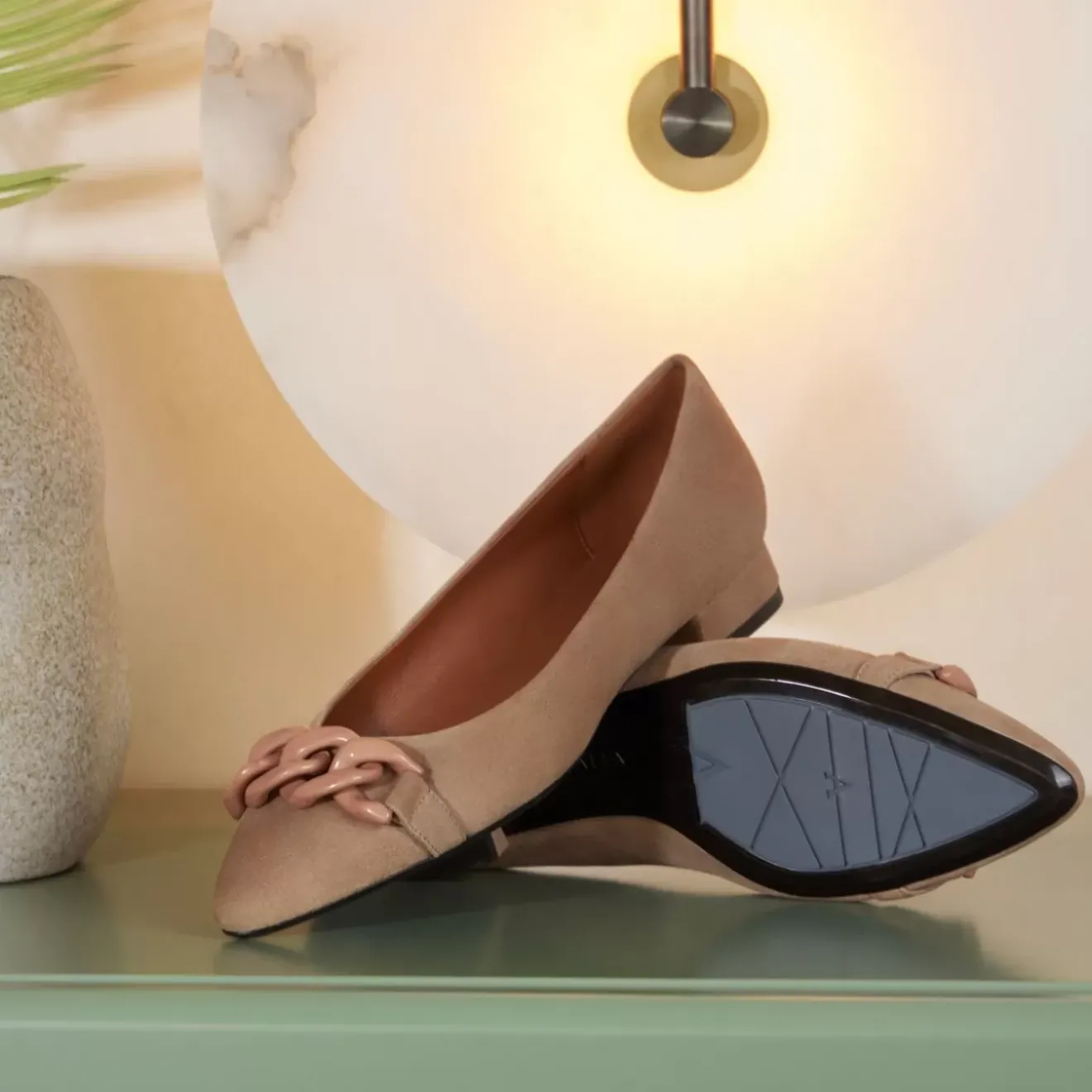 Flats-Aquatalia Palina Taupe