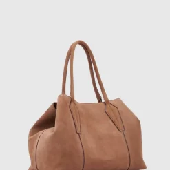 Handbags-Aquatalia Parma Caryall Brandy/Cognac