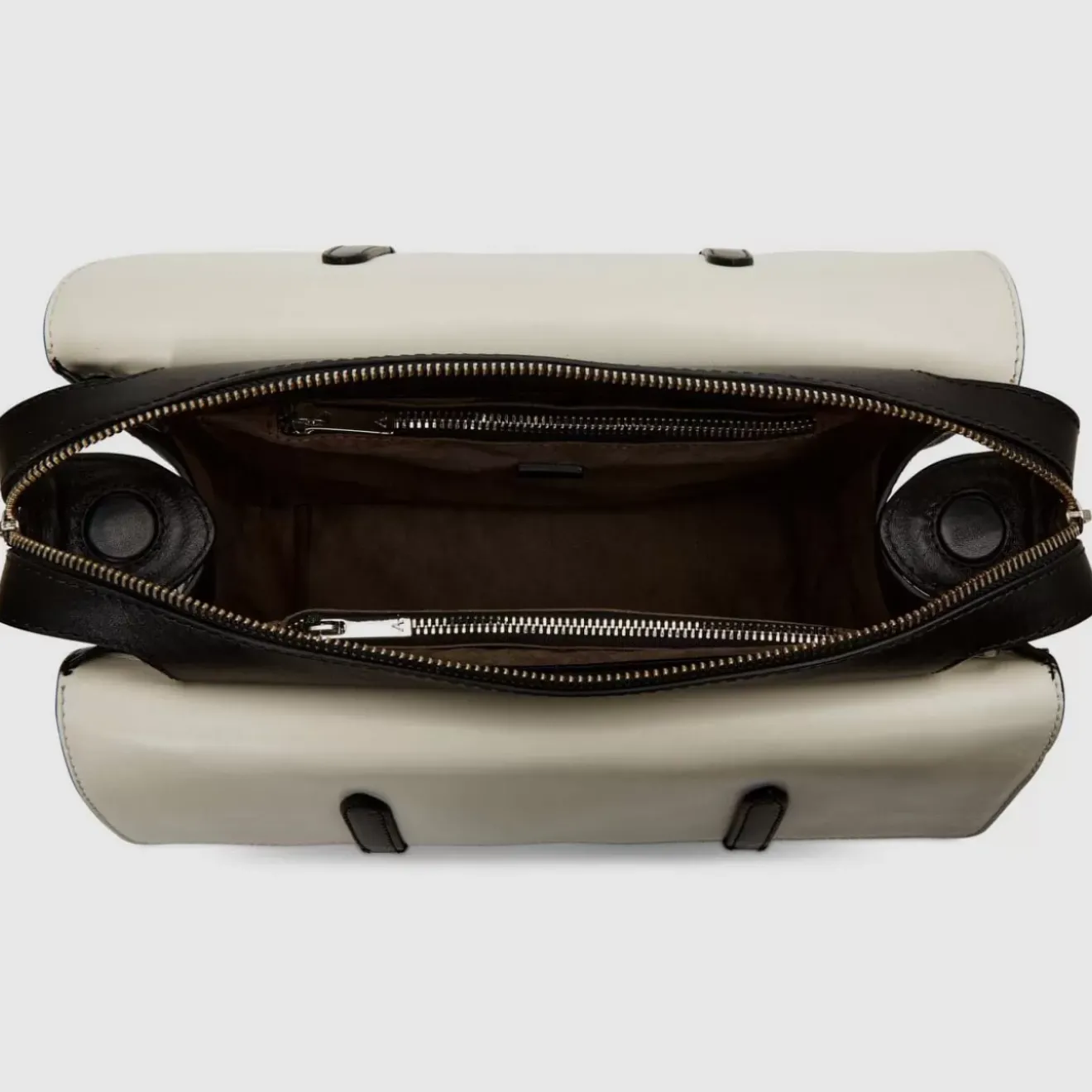 Handbags-Aquatalia Petra Tote Black/Off White