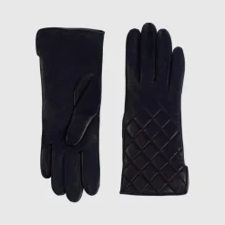 Gloves-Aquatalia Quilted Glove Navy