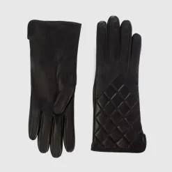 Gloves-Aquatalia Quilted Glove Black