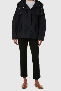 Outerwear-Aquatalia Raveena Nylon Navy