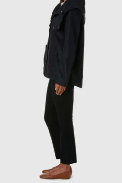 Outerwear-Aquatalia Raveena Nylon Navy