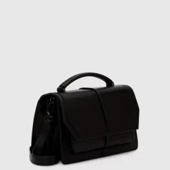 Handbags-Aquatalia Rhumba Satchel Black