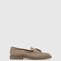 Oxfords & Loafers-Aquatalia Sandro Cobblestone/Brown