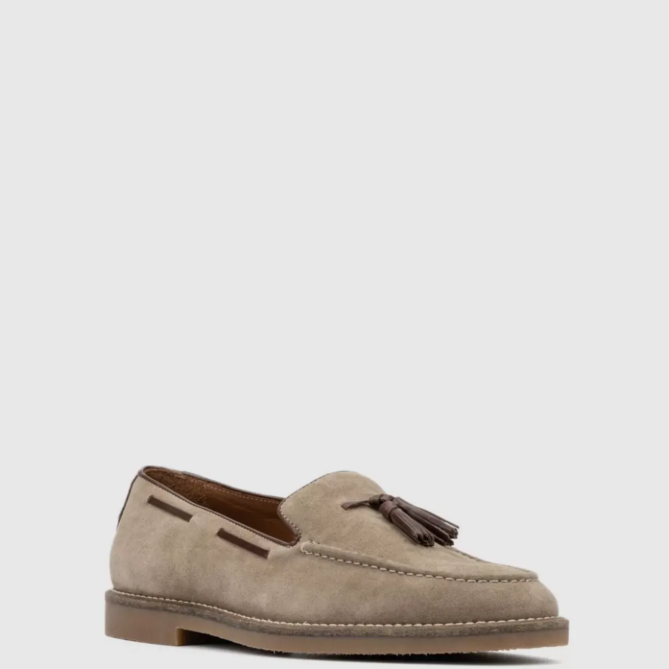 Oxfords & Loafers-Aquatalia Sandro Cobblestone/Brown