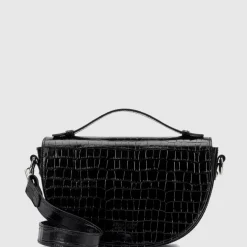 Handbags-Aquatalia Siena Crossbody Black
