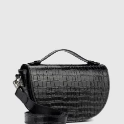 Handbags-Aquatalia Siena Crossbody Black
