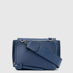 Handbags-Aquatalia Soho Crossbody Navy