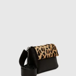 Handbags-Aquatalia Soho Crossbody Leopard