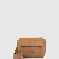 Handbags-Aquatalia Soho Crossbody Whiskey