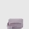 Handbags-Aquatalia Soho Crossbody Mauve Grey
