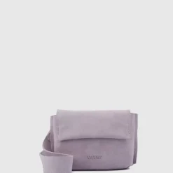 Handbags-Aquatalia Soho Crossbody Mauve Grey