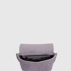 Handbags-Aquatalia Soho Crossbody Mauve Grey