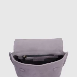 Handbags-Aquatalia Soho Crossbody Mauve Grey