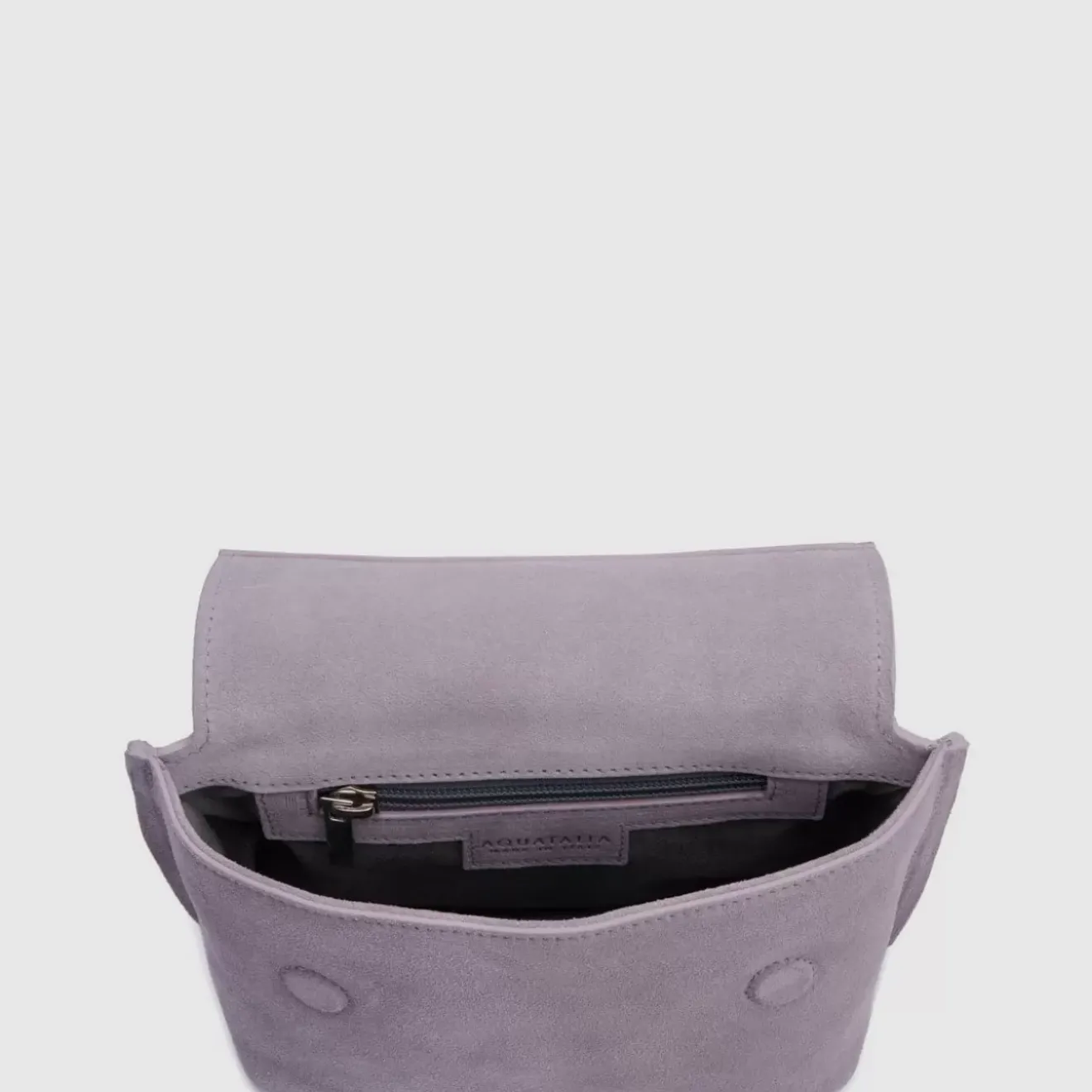 Handbags-Aquatalia Soho Crossbody Mauve Grey