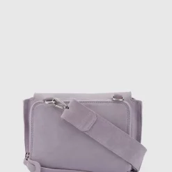 Handbags-Aquatalia Soho Crossbody Mauve Grey