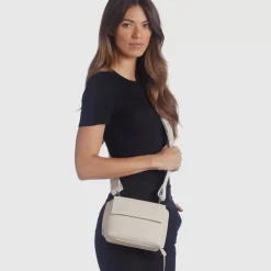 Handbags-Aquatalia Soho Crossbody Cream