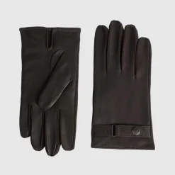 Gloves-Aquatalia Strap Glove Espresso