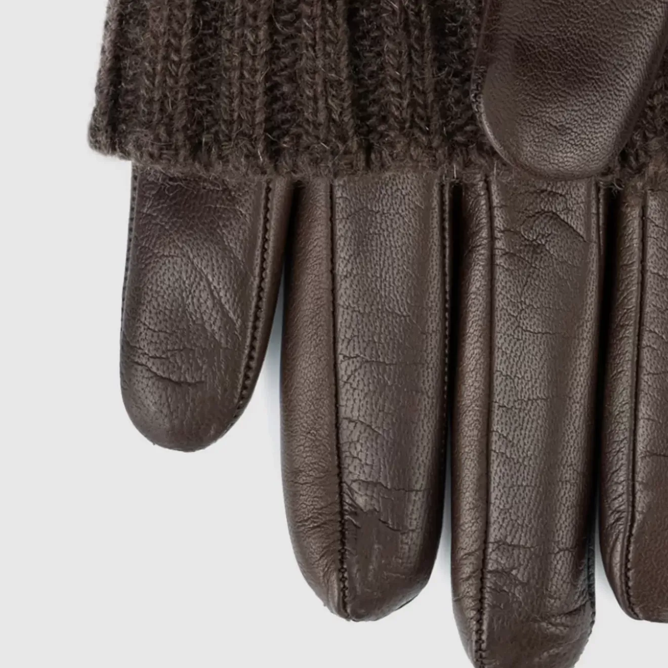 Gloves-Aquatalia Sweater Cuff Glove Brown