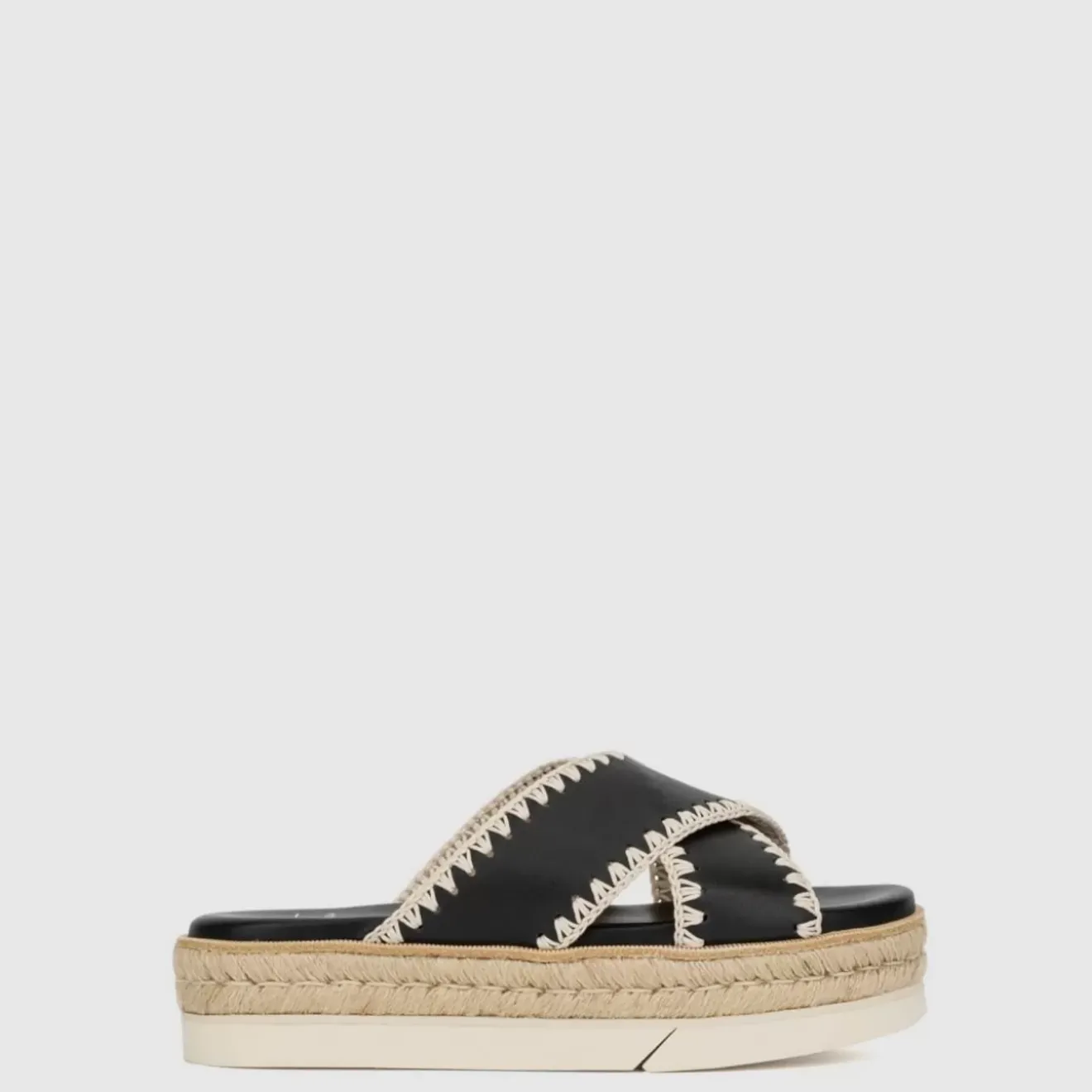 Sandals-Aquatalia Sylvie Black/Natural