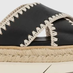 Sandals-Aquatalia Sylvie Black/Natural
