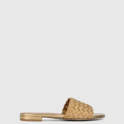 Sandals-Aquatalia Tatia Natural/Gold