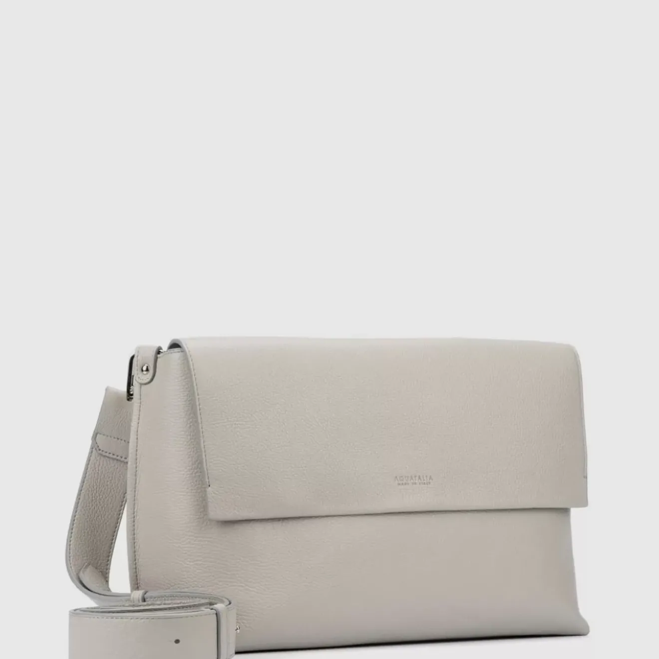 Handbags-Aquatalia Verona Messenger Pearl