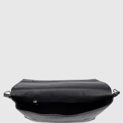 Handbags-Aquatalia Verona Messenger Black